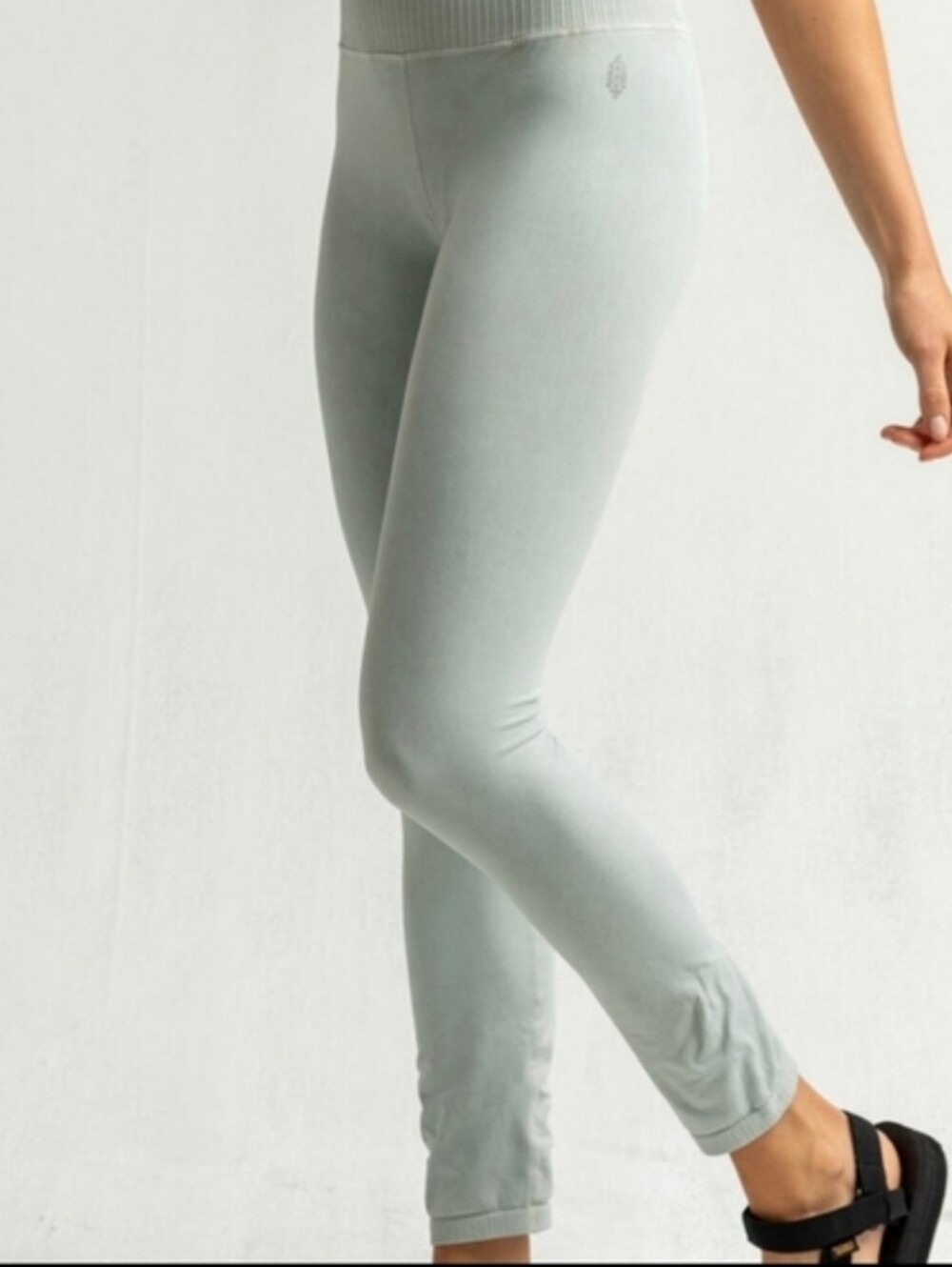 Free People Good Karma High Rise Leggings Active Wear Outdoor - Sea Glass M/L